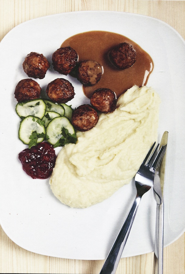 Swedish plate of meatballs